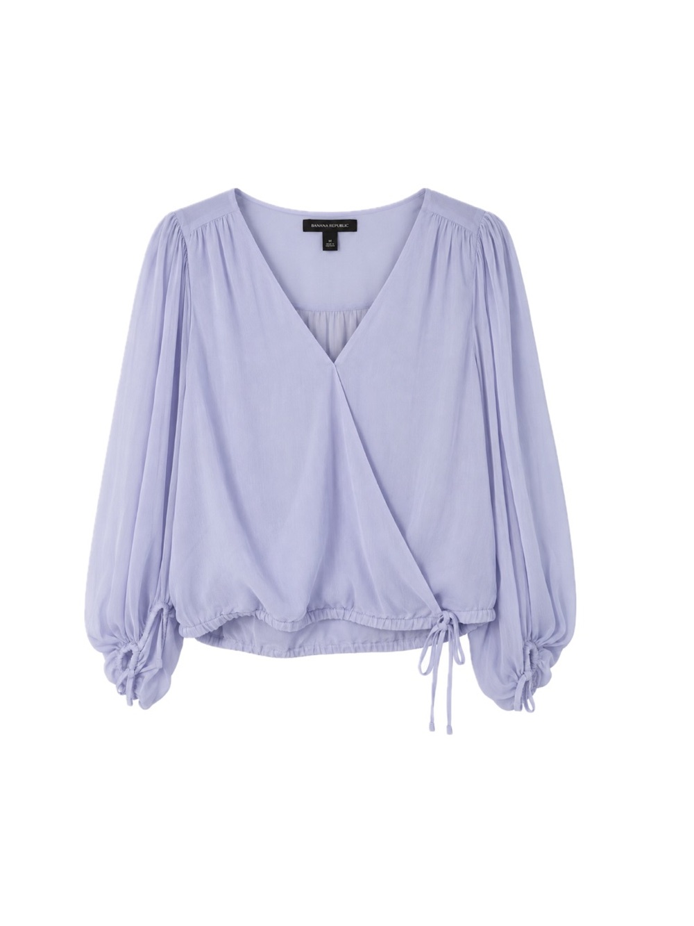 Banana Republic Chiffon Wrap Blouse - Periwinkle, Size M